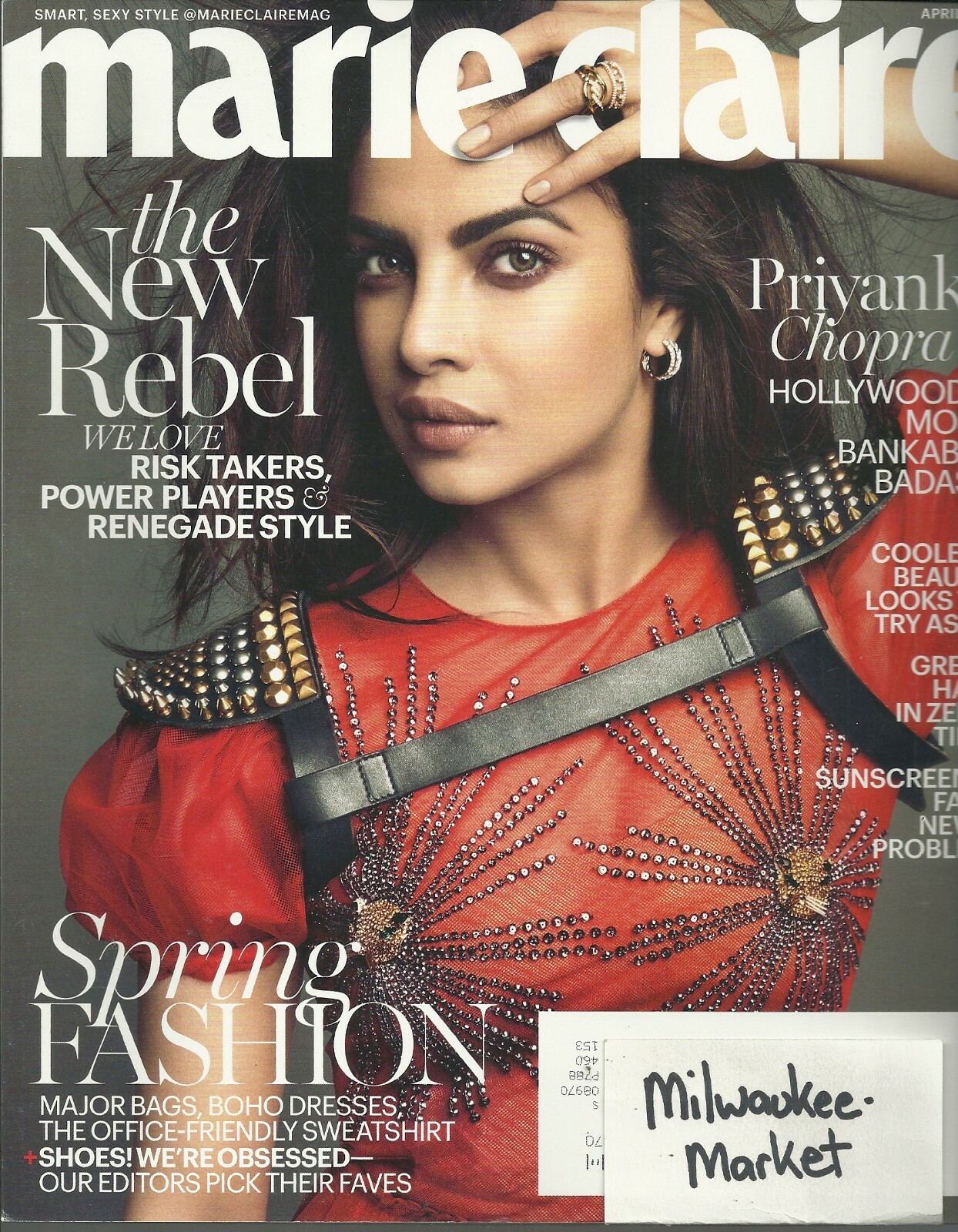 Marie Claire April 2017 Priyanka Chopra Free & Fast SnH Best Deal Ebay L@@K !!