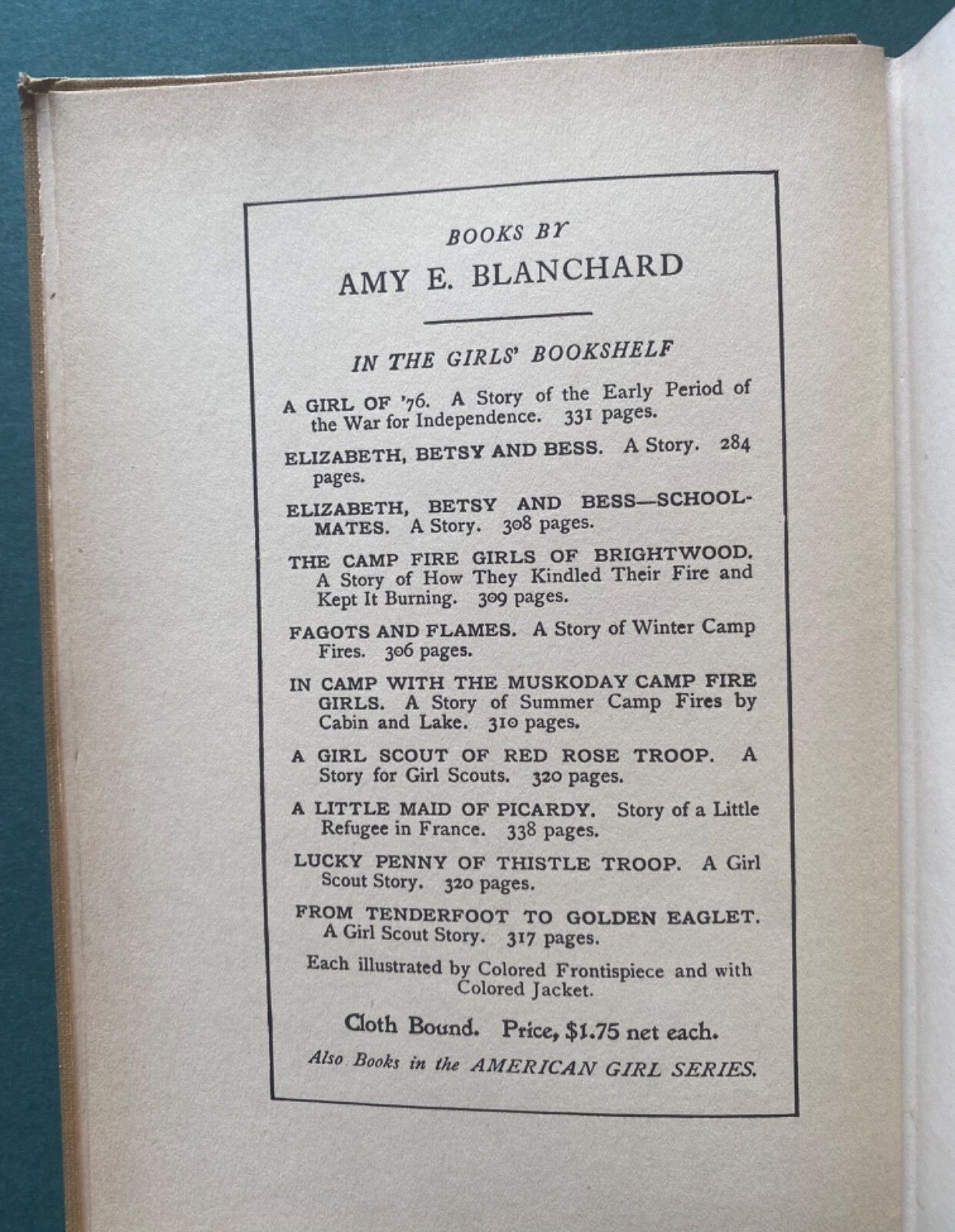 1921 – From Tenderfoot to Golden Eaglet – Amy Blanchard, 1st Edition, Girl Scout