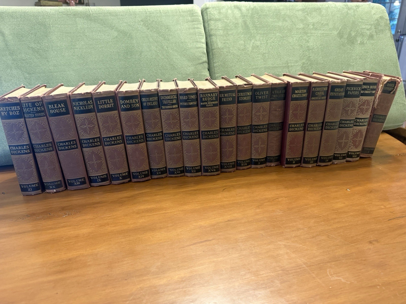 THE WORKS OF CHARLES DICKENS Complete Set 20 Volumes Cleartype Edition Vintage