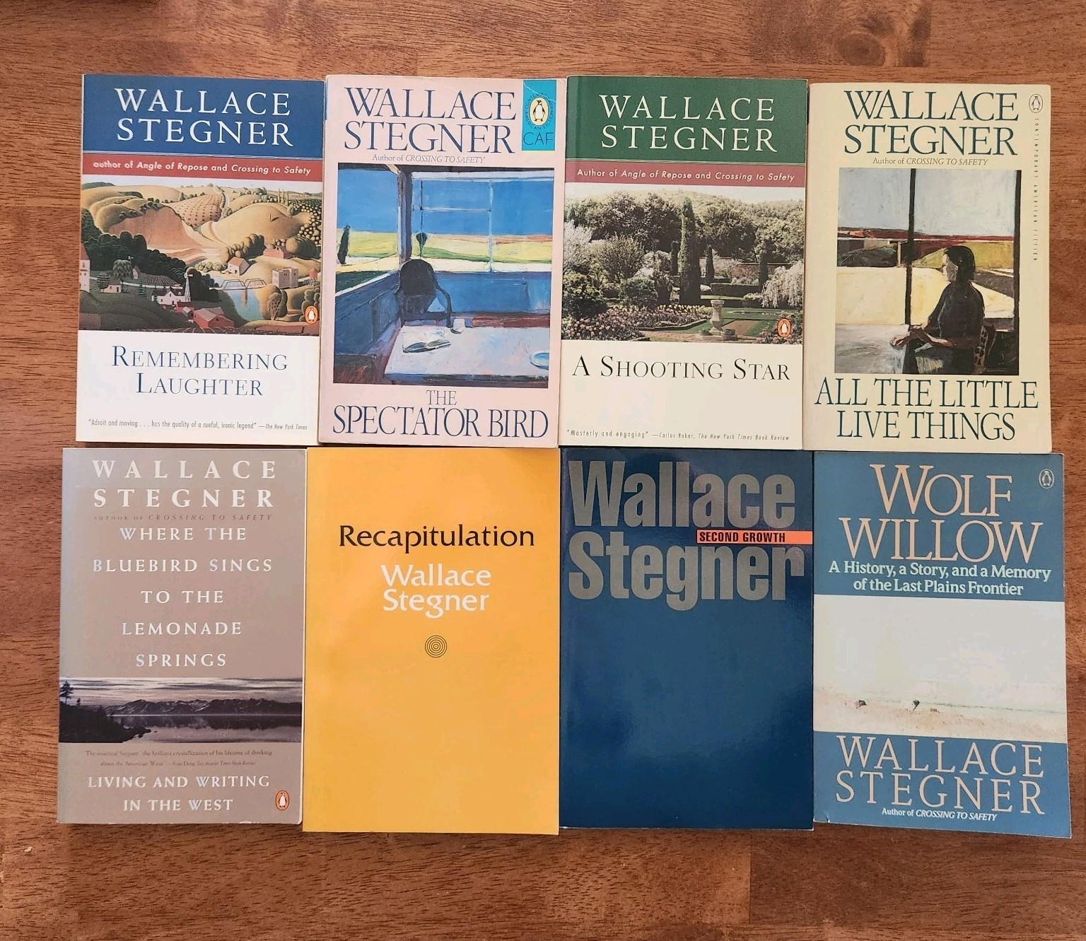 Lot of 8 TPB By Wallace Stegner – Remembering Laughter Shooting Star 2nd Growth