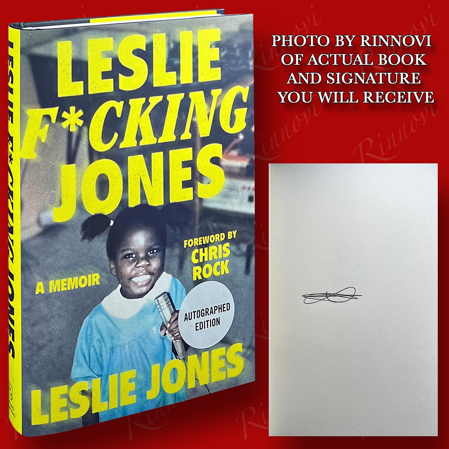 Leslie F*cking Jones SIGNED Leslie Jones (2023,HC,1st/1st) BRAND NEW