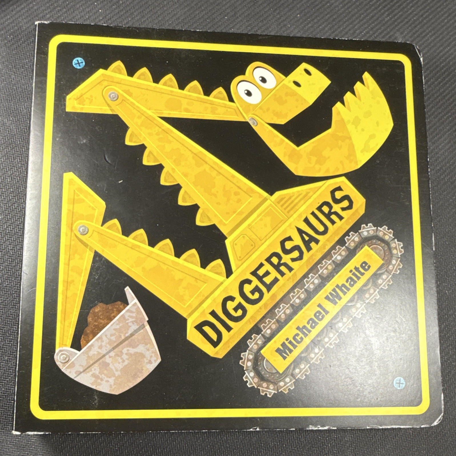 Michael Whaite Diggersaurs Board Book Illustrated 2017 Dino Construction