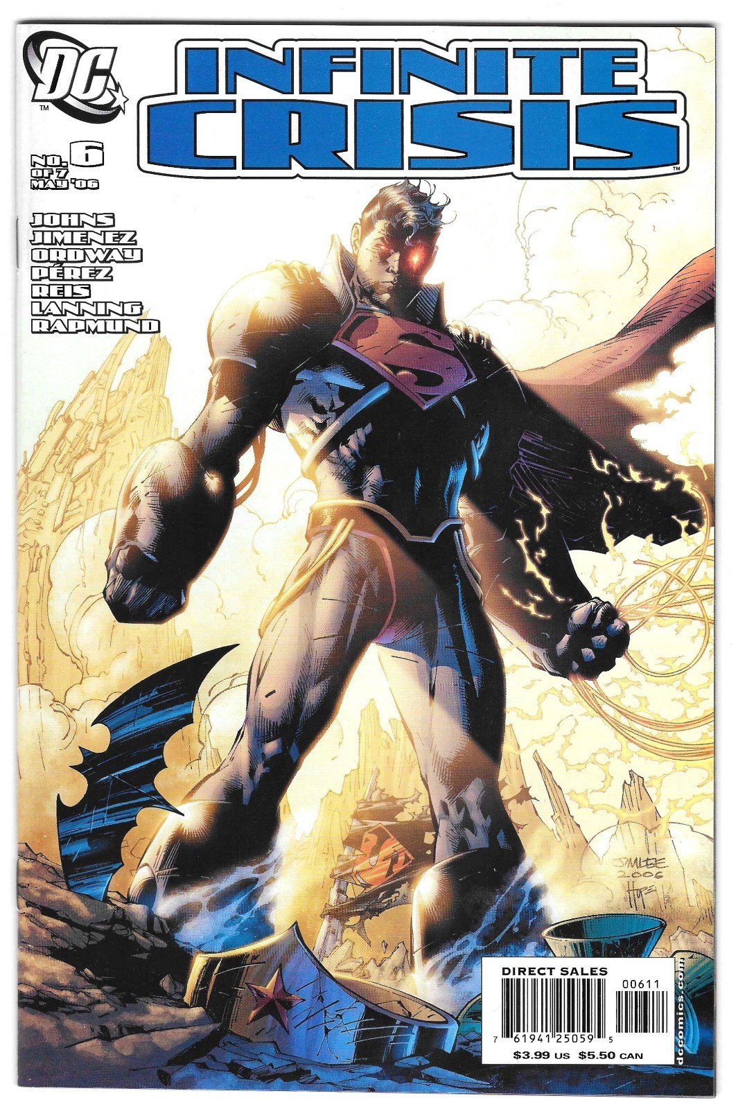 Infinite Crisis #1-7 Jim Lee Covers Complete Set DC Comics (2005) NM-NM+