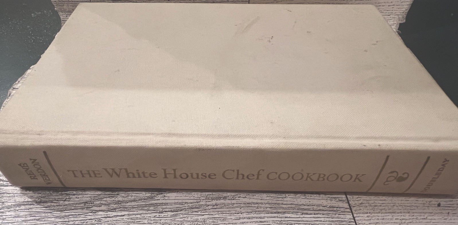 The White House Chef Cookbook. Copyright 1967, Rene Verdon, Used Fair Condition