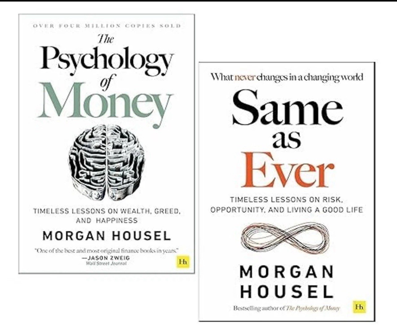 Morgan Housel 2 Books Collection Set Same as Ever, Psychology of Money Paperback