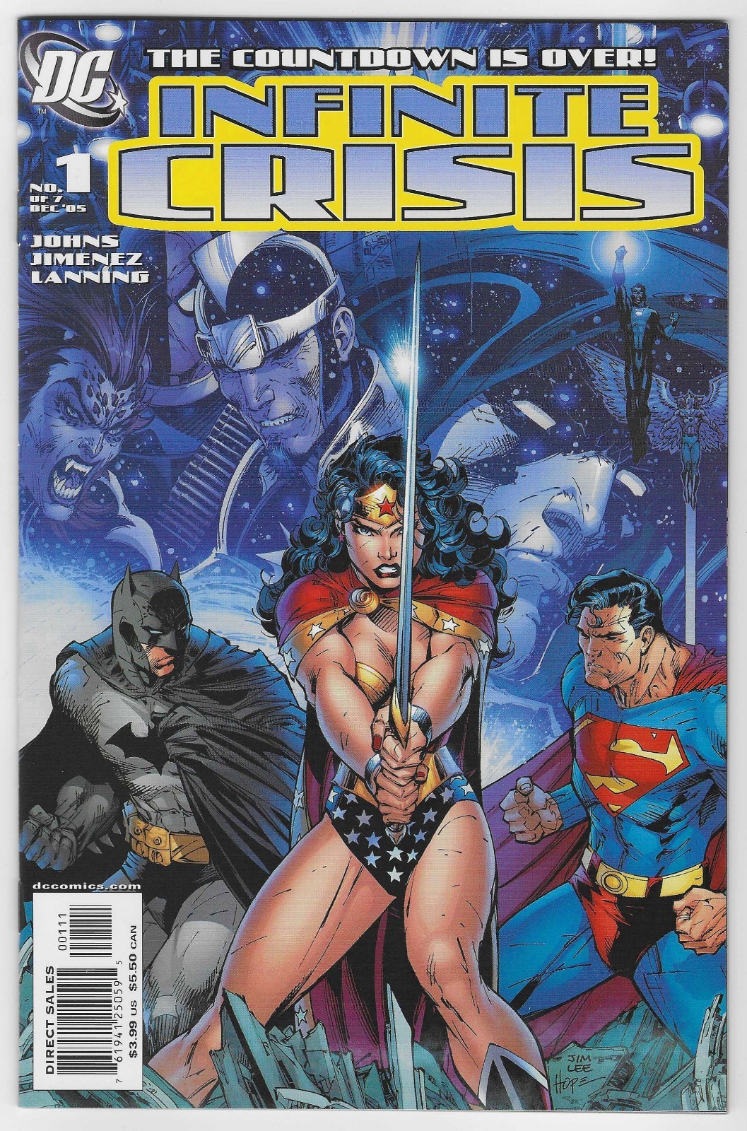 Infinite Crisis #1-7 Jim Lee Covers Complete Set DC Comics (2005) NM-NM+
