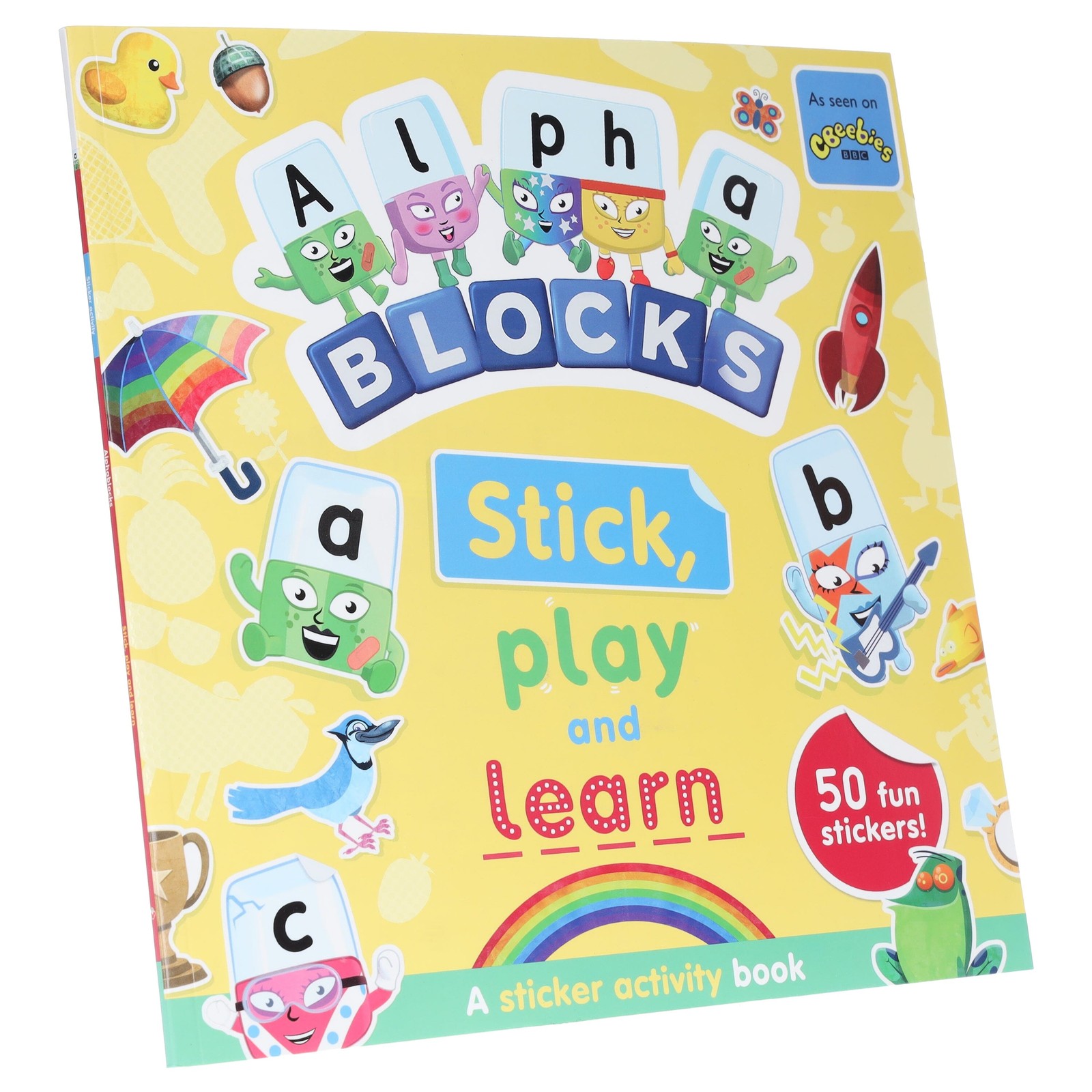 Alphablocks Stick, Play and Learn by Sweet Cherry Publishing – Ages 3-6 – PB
