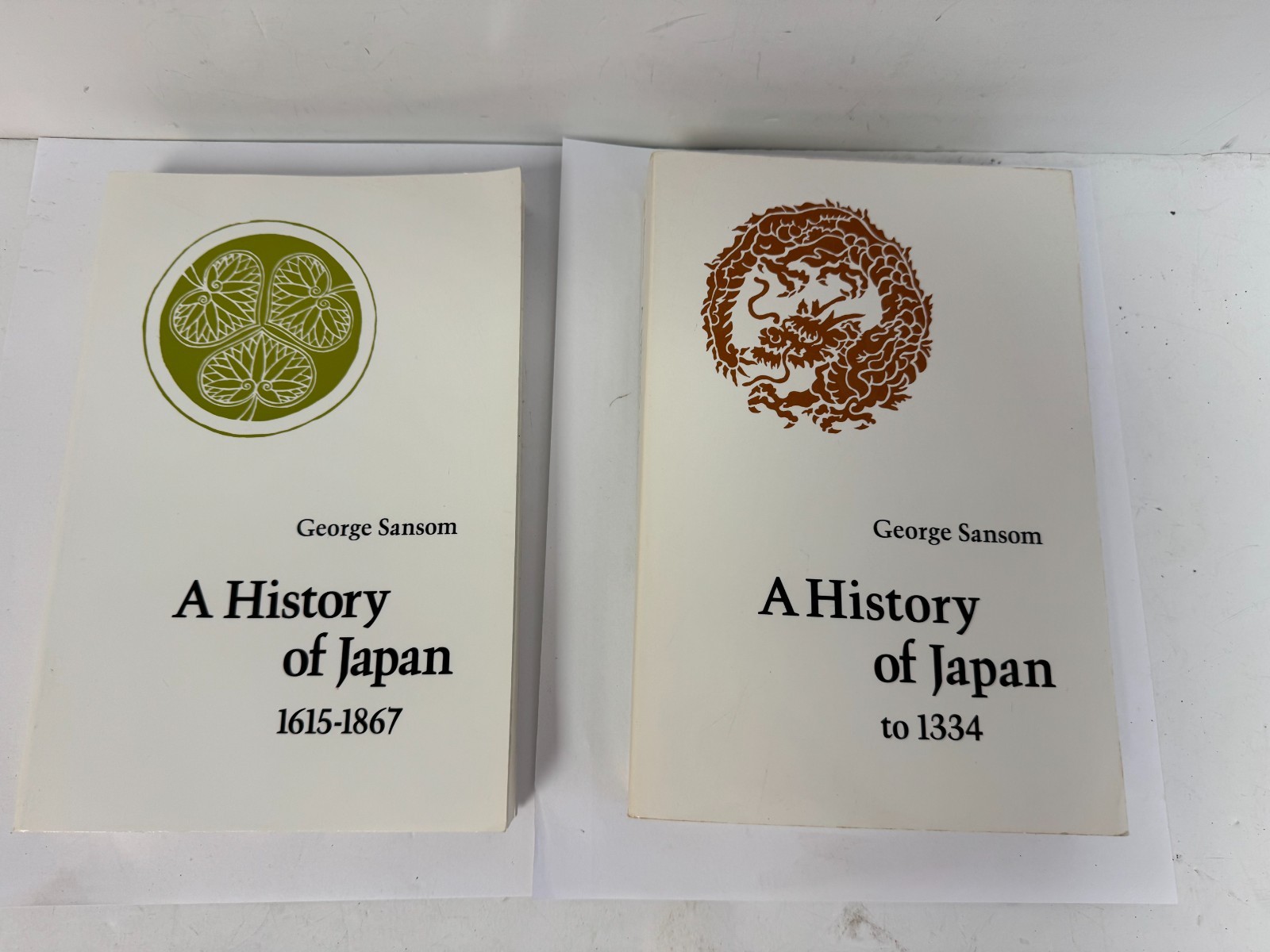 A History of Japan x2 (Vol 1 to 1334, Vol 3 1615-1867) George Sansom Books