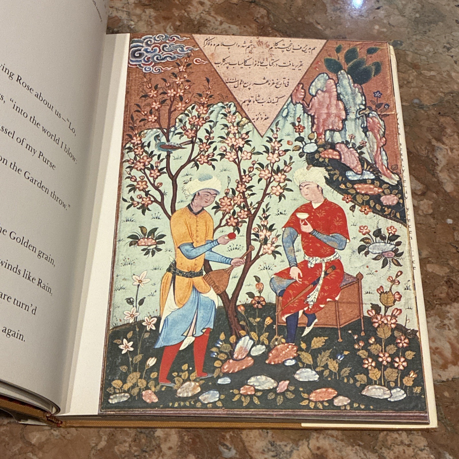 Book Persian Miniatures Rubaiyat Of Omar Khayyam Art Persia Vintage Books