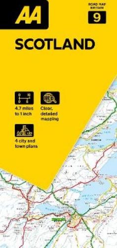 AA Road Map Scotland (Map) AA Road Map Britain (UK IMPORT)