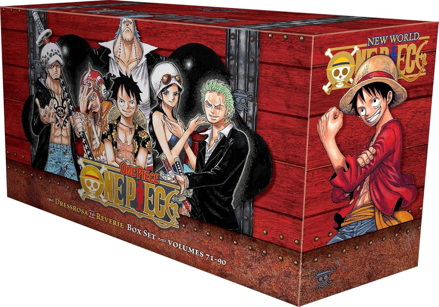One Piece Box Set 4: Dressrosa to Reverie: Volumes 71-90 with Premium New
