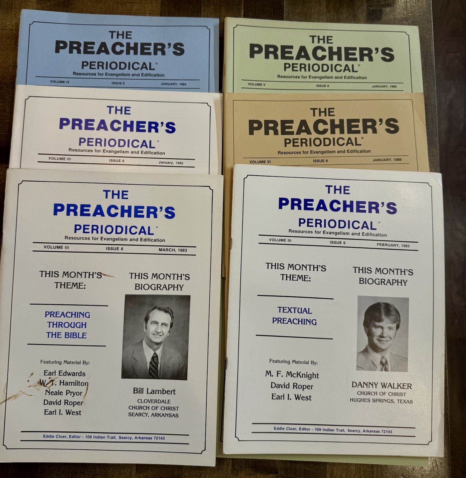 Lot of 41 THE PREACHER’S PERIODICAL LAYTON CLOER ~ Church of Christ PLUS 6 EXTRA