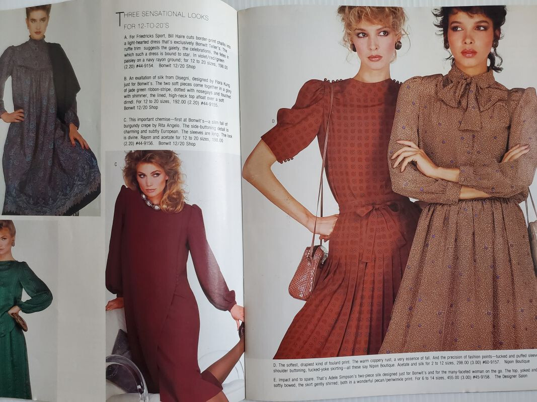 1981 BONWIT TELLER catalog NANCY DeWEIR Kelly LeBrock Donna Stia Nancy Decker