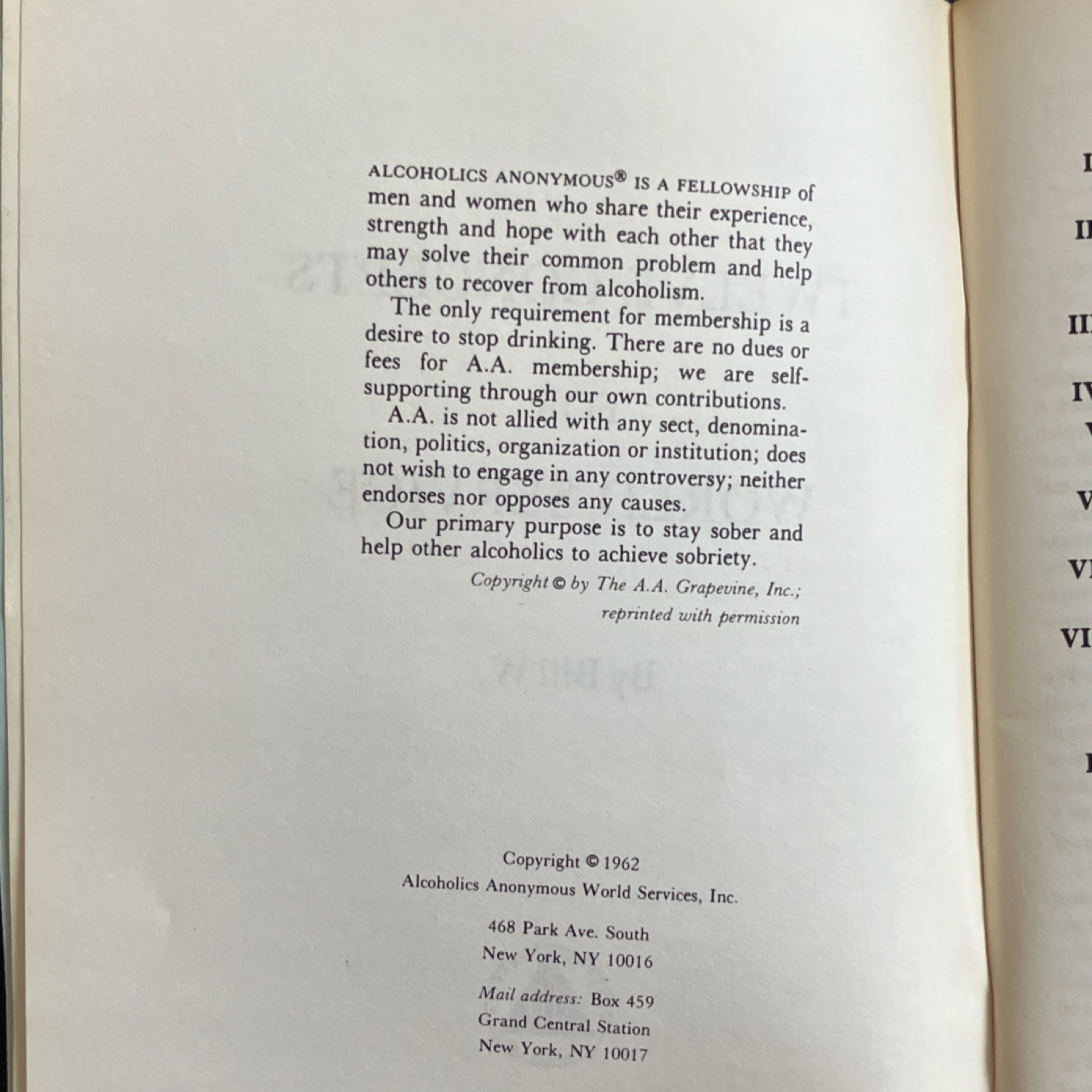 Twelve Concepts for World Service by Bill W. Alcoholics Anonymous 1978 Book P-21