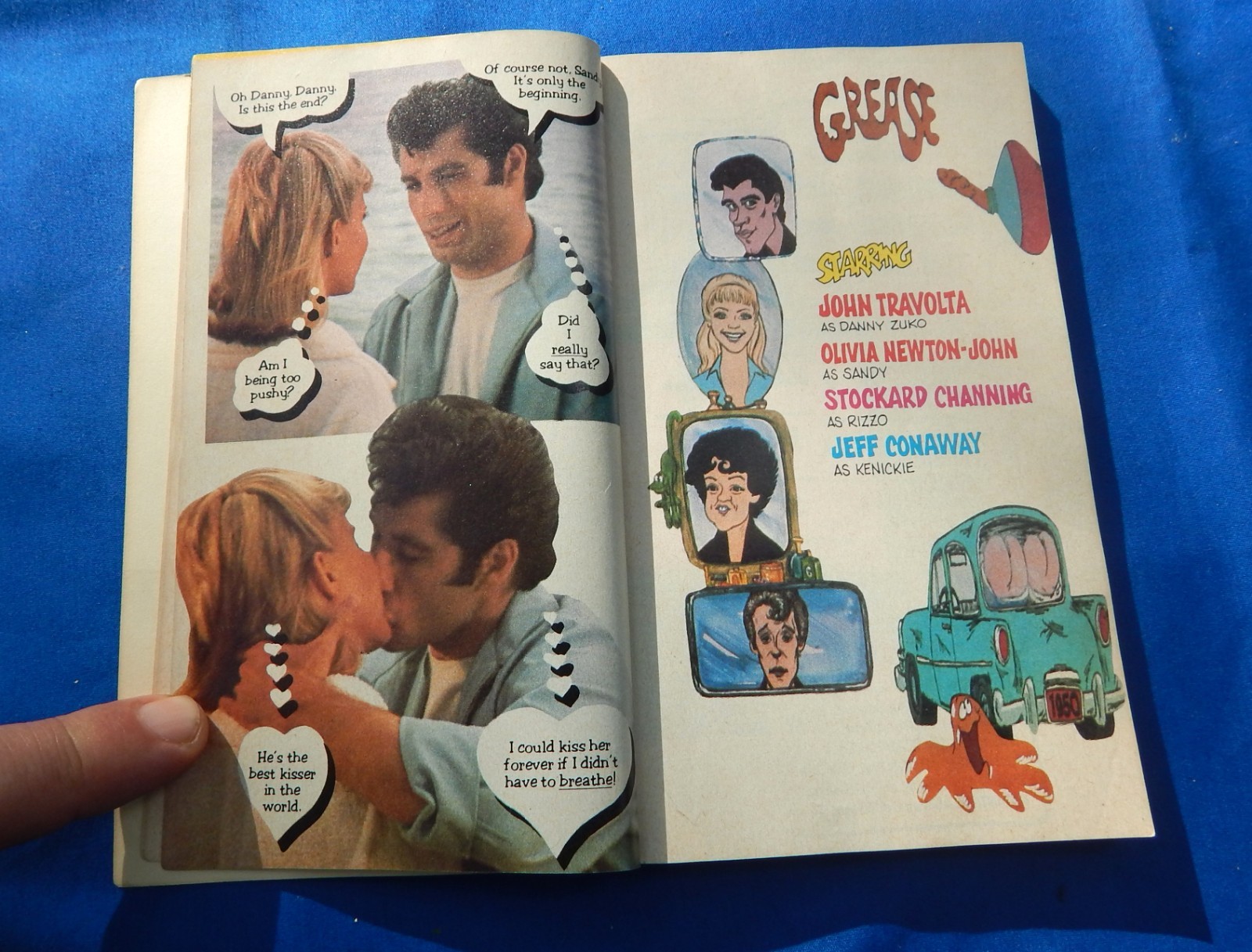 1978 GREASE Photonovel John Travolta Olivia Newton-John 1st Printing 350 Photos