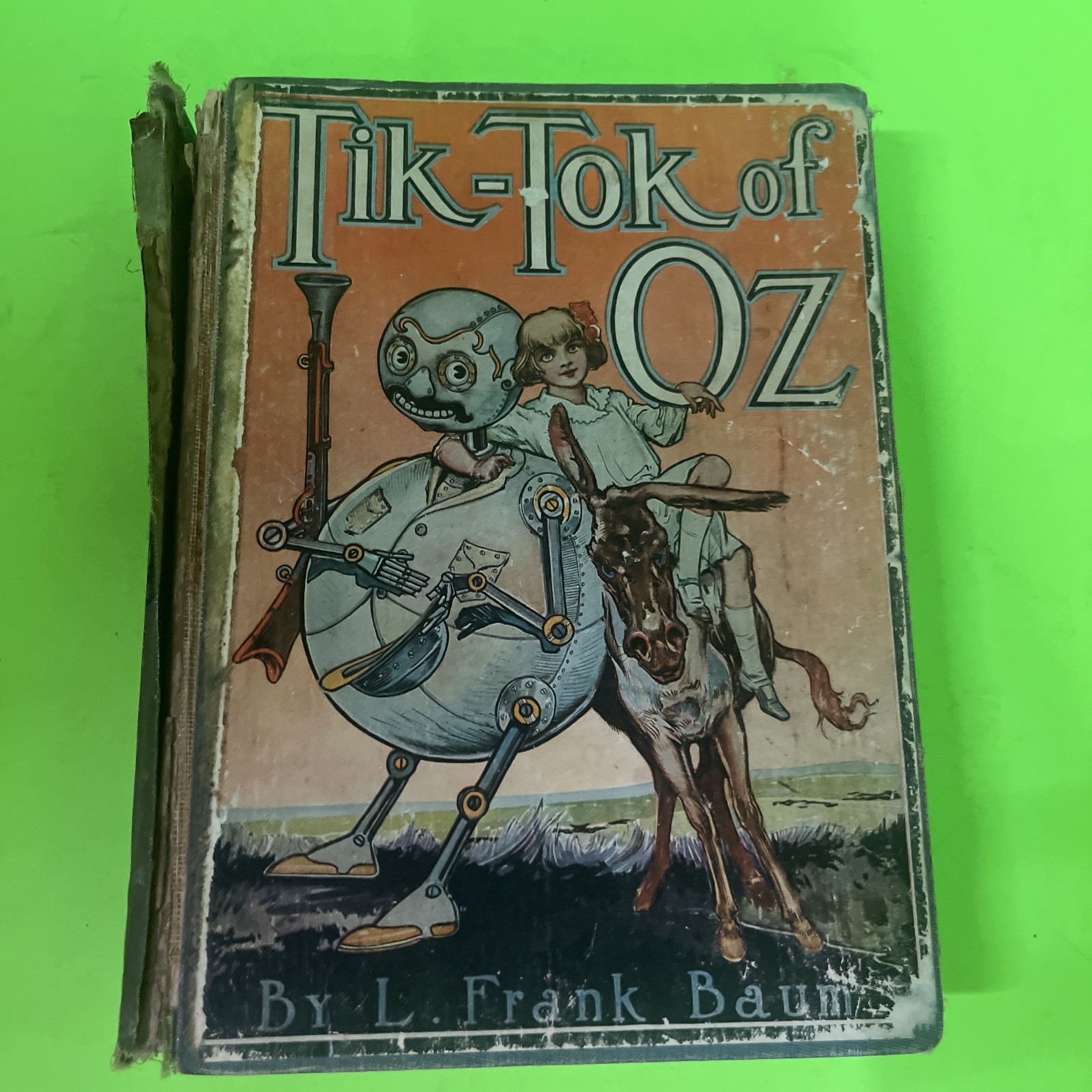 TIK TOK OF OZ L FRANK BAUM 1914 1ST EDITION HARDCOVER 12 COLOR PLATE- SEE PHOTOS