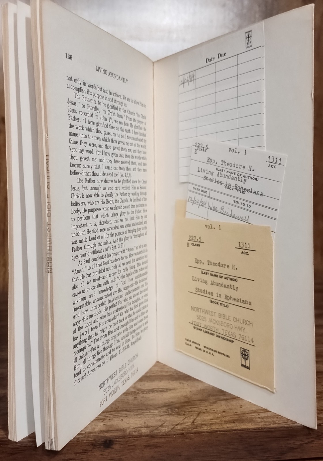 Living Abundantly Studies Ephesians Vol 1 2 3 Theodore Epp Back Bible Broadcast