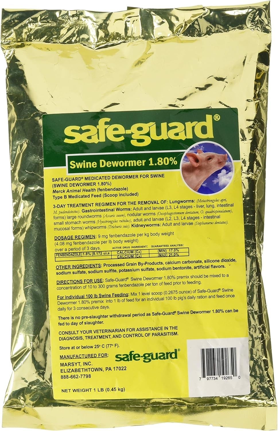 Palatable 1 LB Dewormer Scoop – Safe for All Pigs & Effective Against Worms
