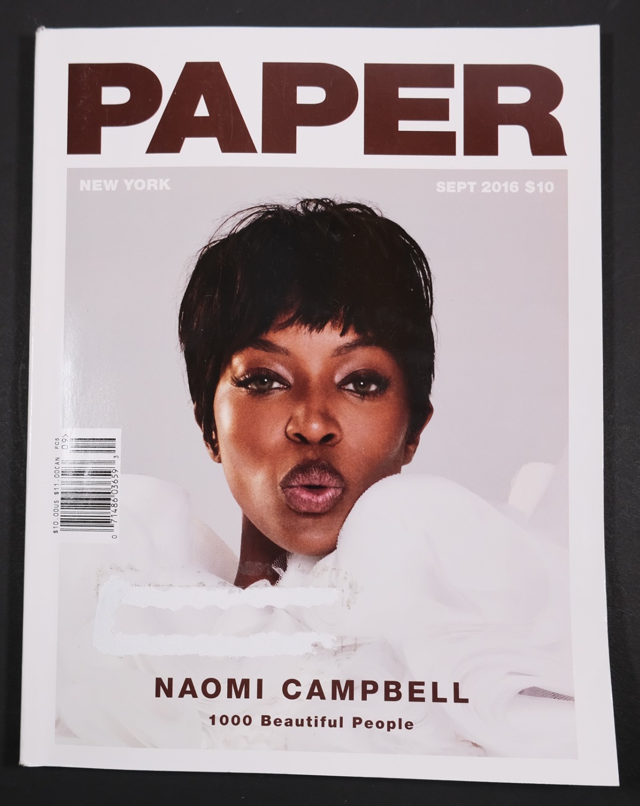 PAPER FASHION MAGAZINE SEPT NAOMI CAMPBELL CVR VOL.33 ISSUE # 1