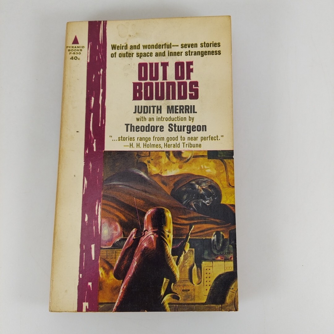 Out of Bounds by Judith Merril Pyramid Books F-830 1963 2nd Printing PB