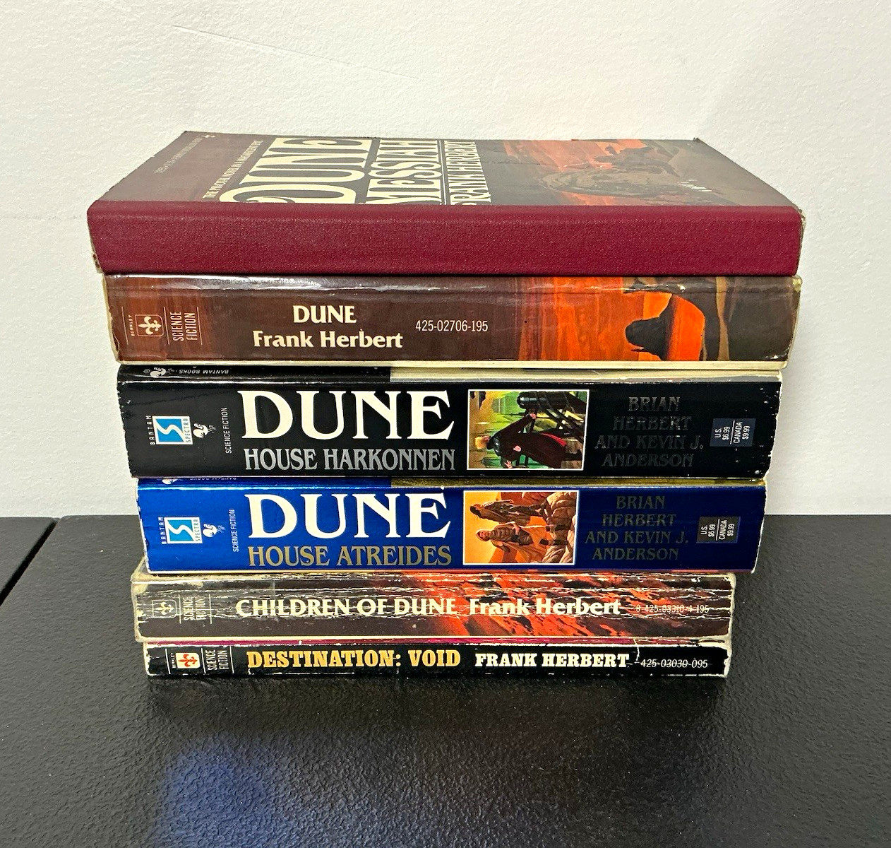 Vintage Lot of 6 Frank Herbert Dune, Destination: Void Sci-Fi Novels