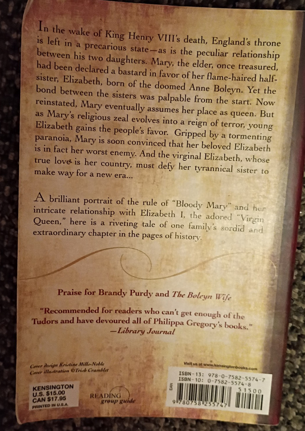 The Tudor Throne, by Brandy Purdy, historical novel, Queen “Bloody” Mary