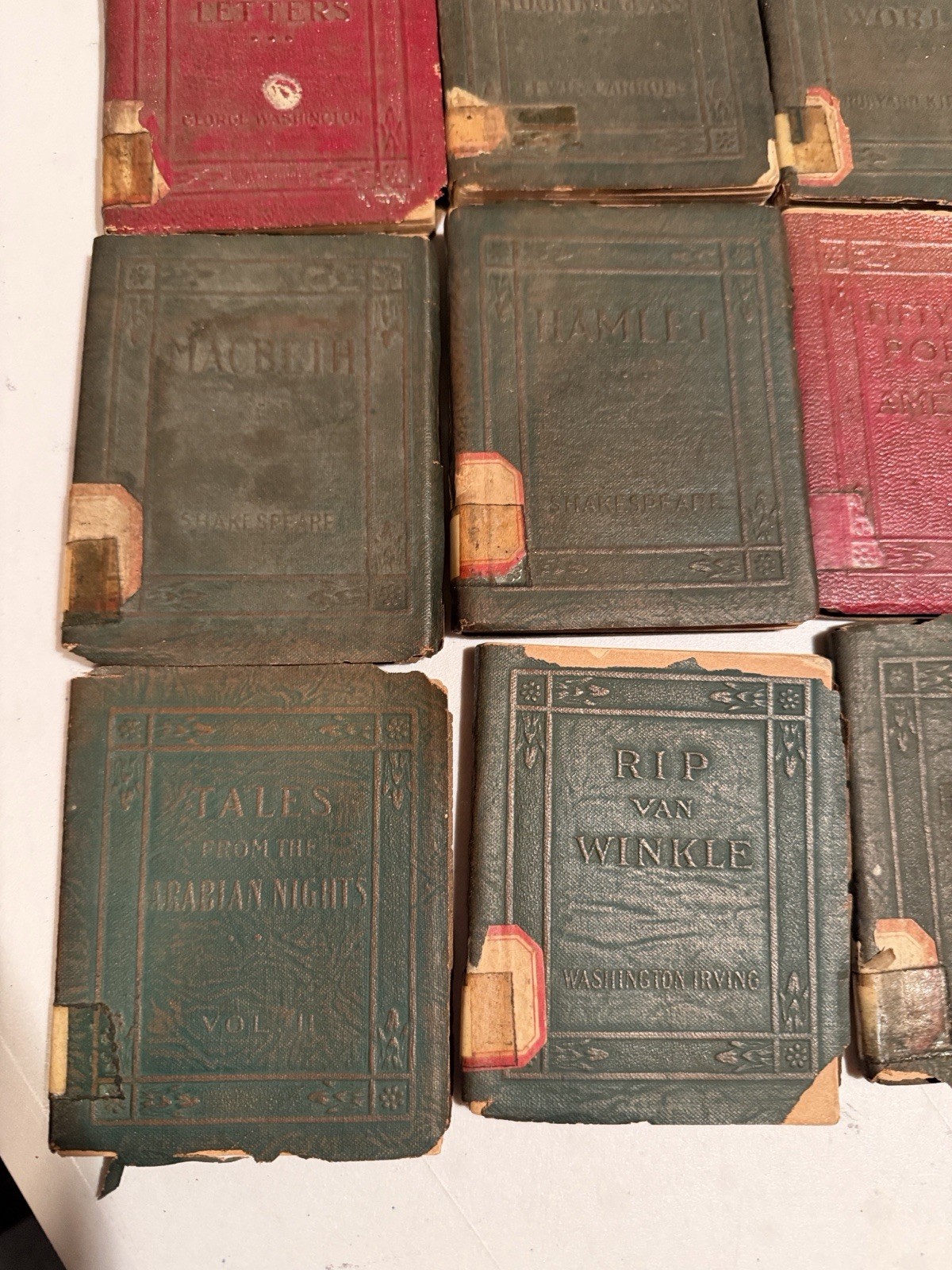 22 Vintage Antique 1920-24 England Little Leather Library Books