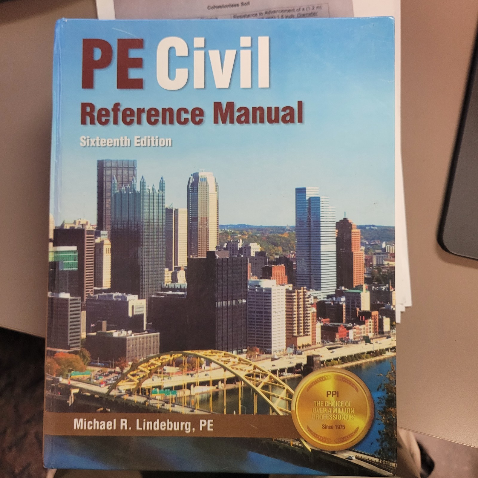 PE Civil Reference Manual 16th Edition Michael R Lindeburg PPI Exam Prep
