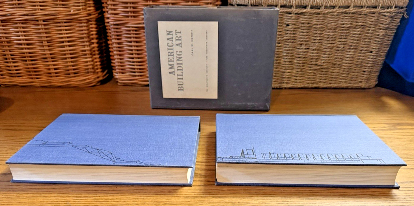 American Building Art Book Set Carl W. Condit 1960 1961 Oxford 19th 20th Century