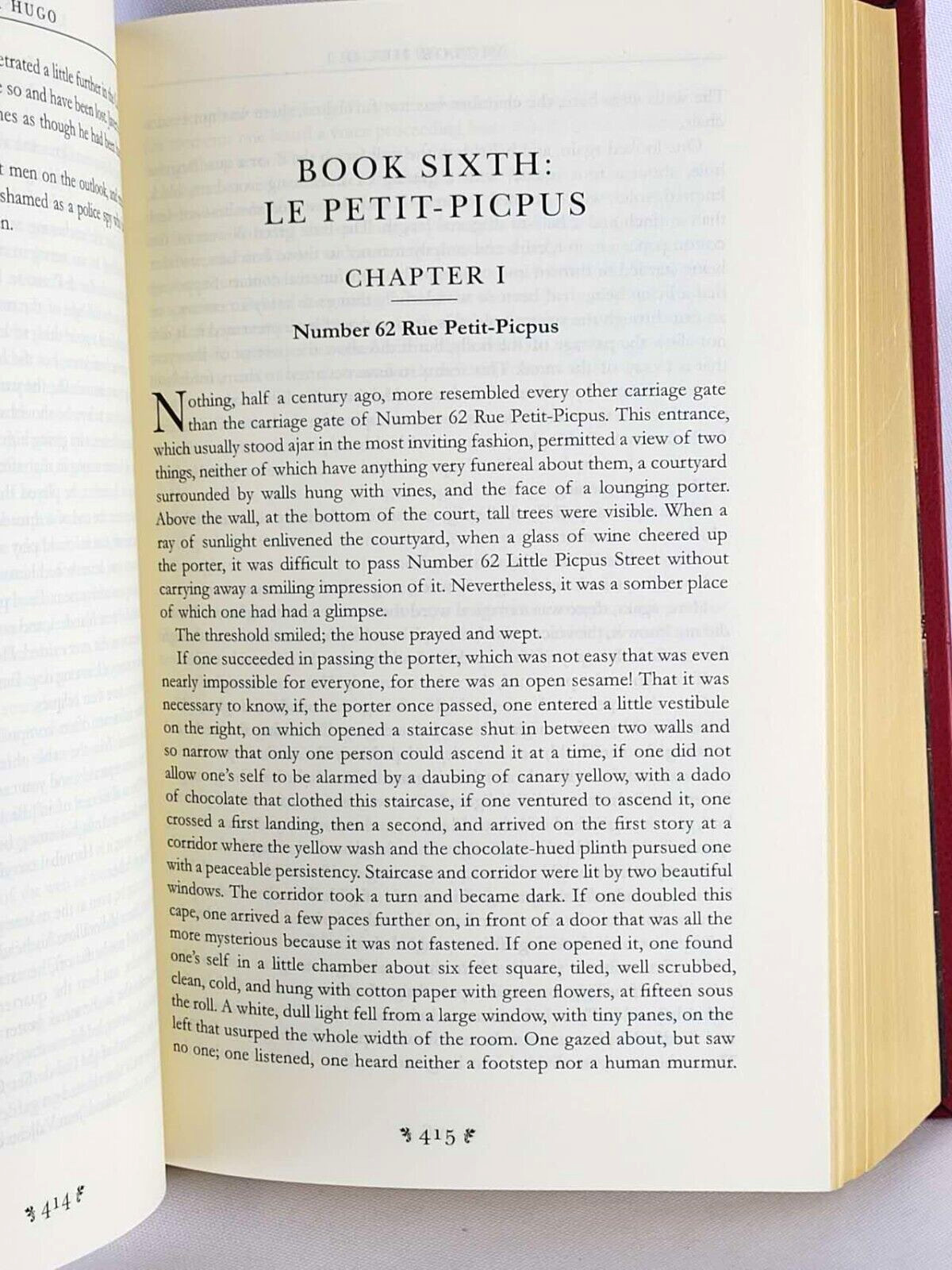 LES MISERABLES Victor Hugo Deluxe Leather Bound Gilded Classics *Like New*