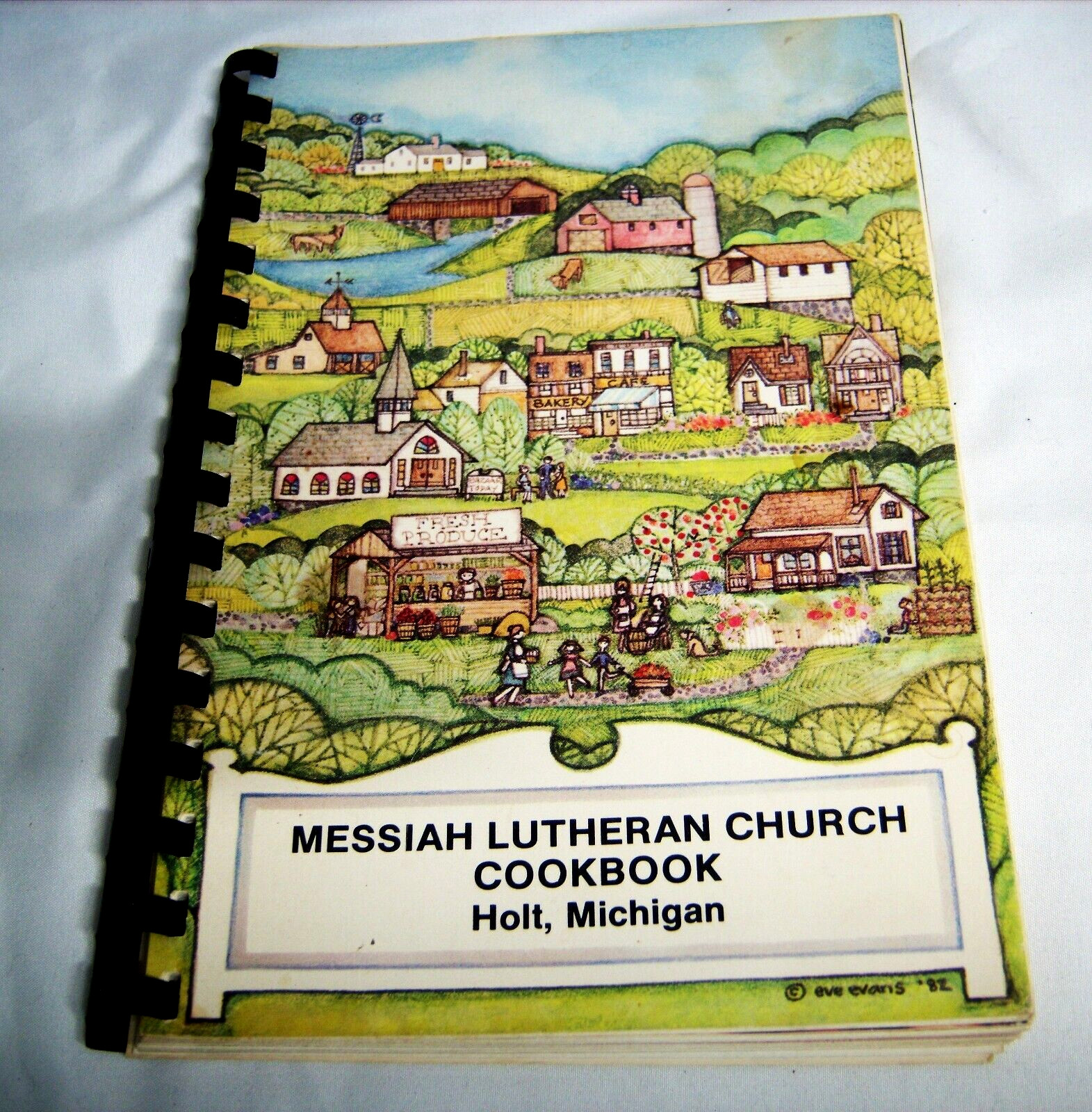 1984 Messiah Lutheran Church Cookbook Holt, Michigan 76 pages of Recipes.