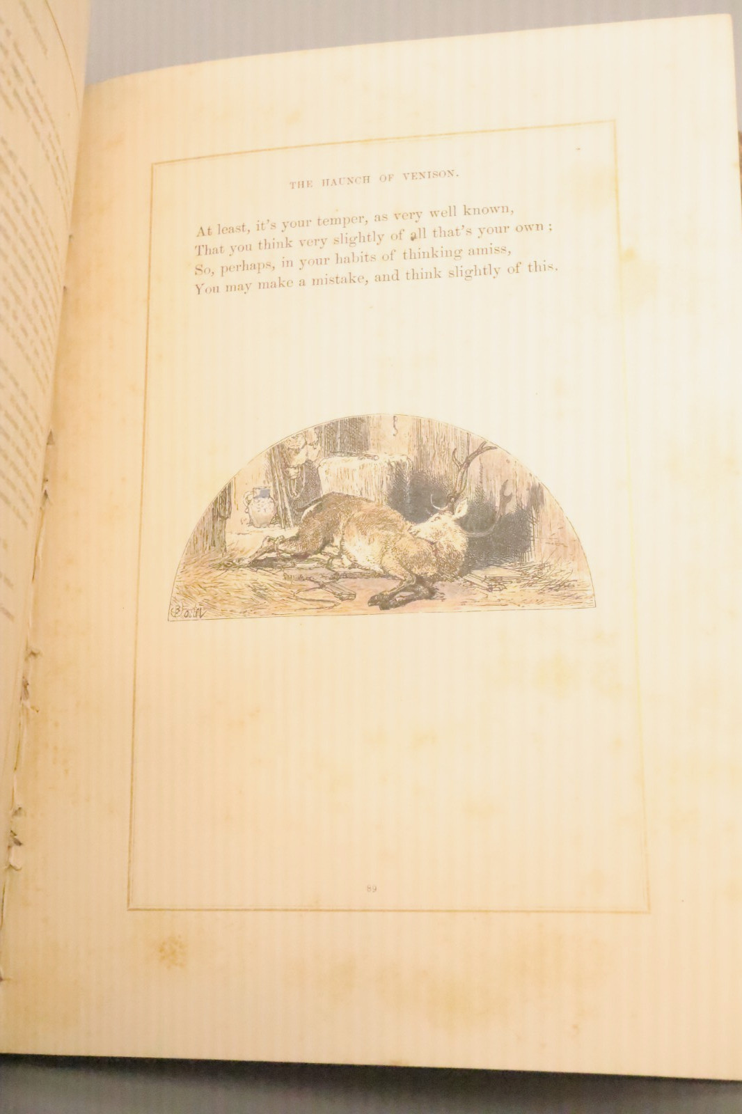 Rare 1859 Poems of Oliver Goldsmith Full Leather Gilt AEG Birket Foster Humphrey