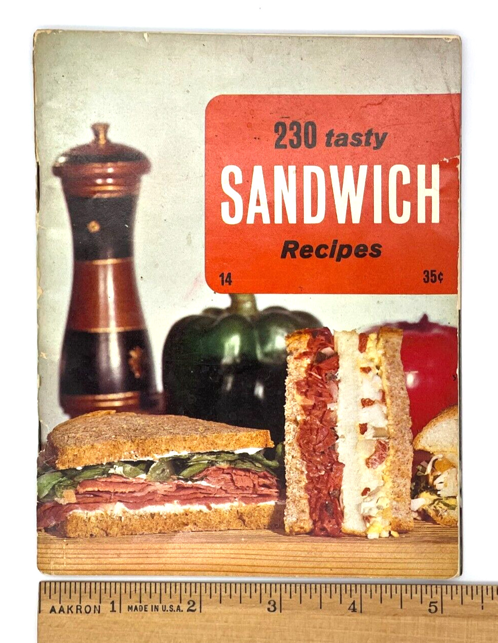 230 Tasty Sandwich Recipe Cookbook Culinary Arts Institute Vintage 1969-48 pages