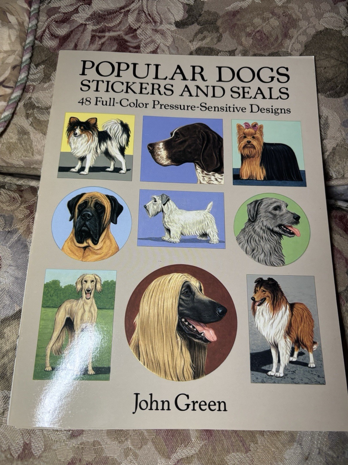 Popular Dogs 48 Stickers & Seals Dover Softcover 4 Pg Booklet Vintage New 1991