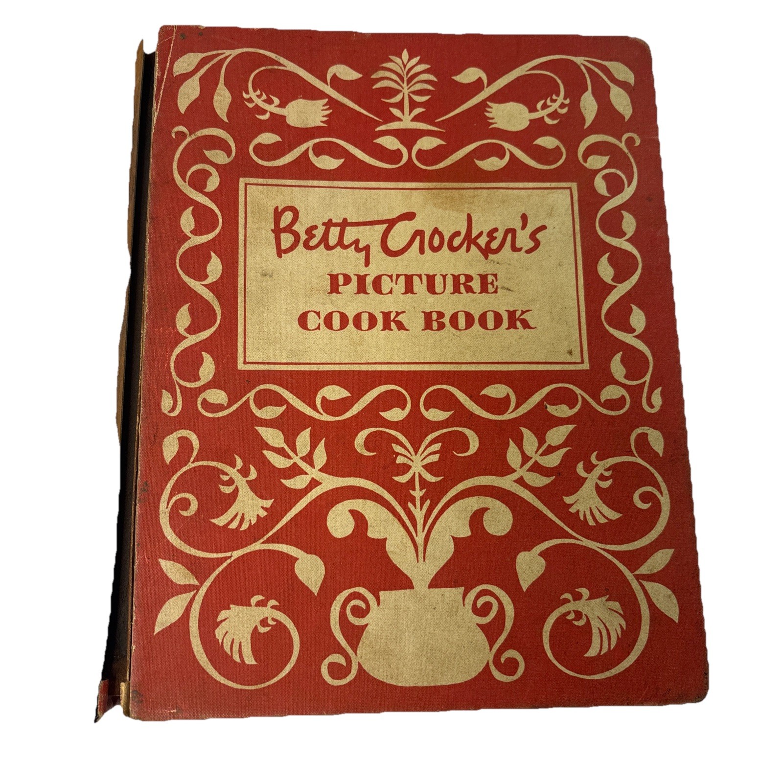 VTG 1950 Betty Crocker’s Picture Cookbook 1st Ed 6th Printing Hardcover Binder