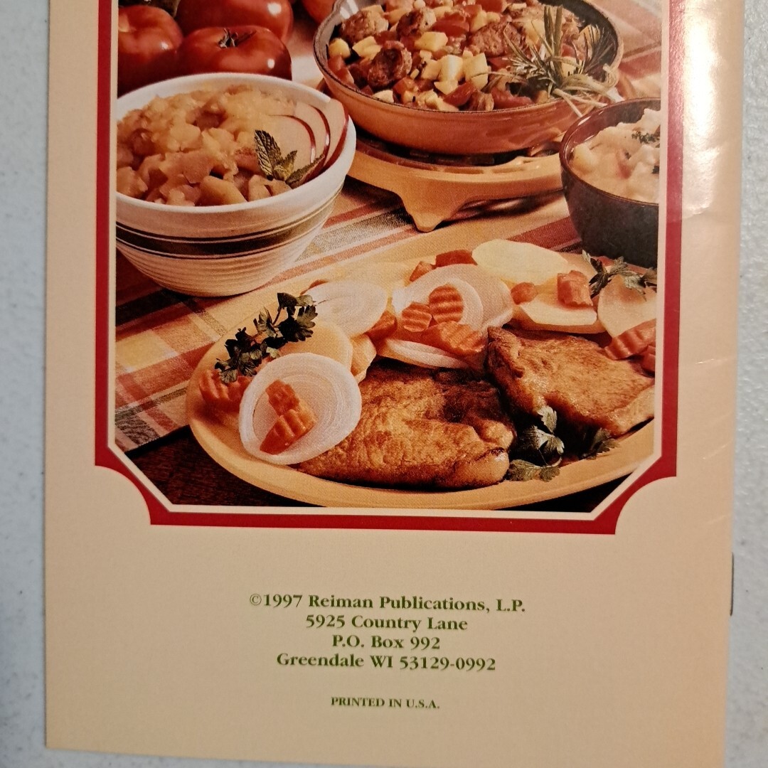 Cooking For Two Empty Nester 1997 Recipes Cook Book Reiman Publications
