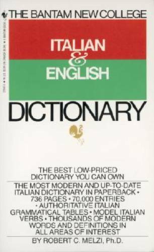 The Bantam New College Italian & English Dictionary – Paperback – ACCEPTABLE