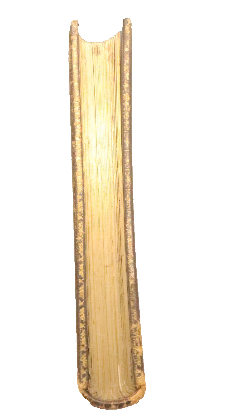 Rare 1859 Poems of Oliver Goldsmith Full Leather Gilt AEG Birket Foster Humphrey