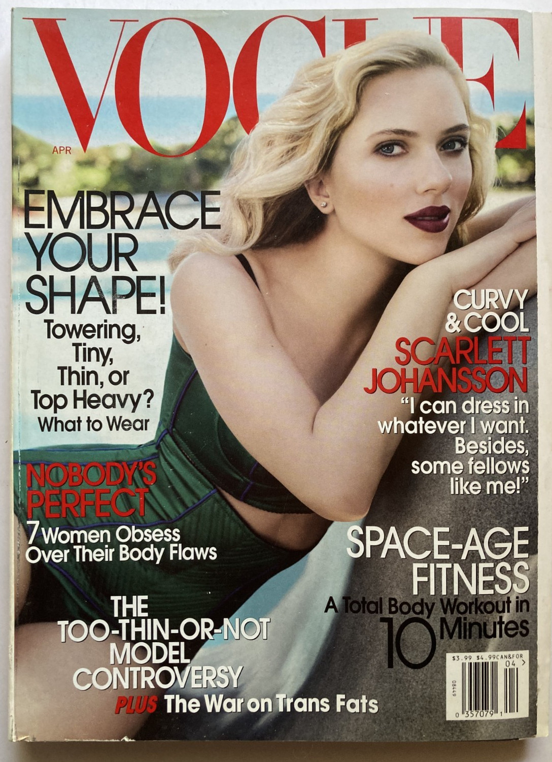 SCARLETT JOHANSSON April 2007 VOGUE Magazine PAULINA PORIZKOVA / 408 Pages!
