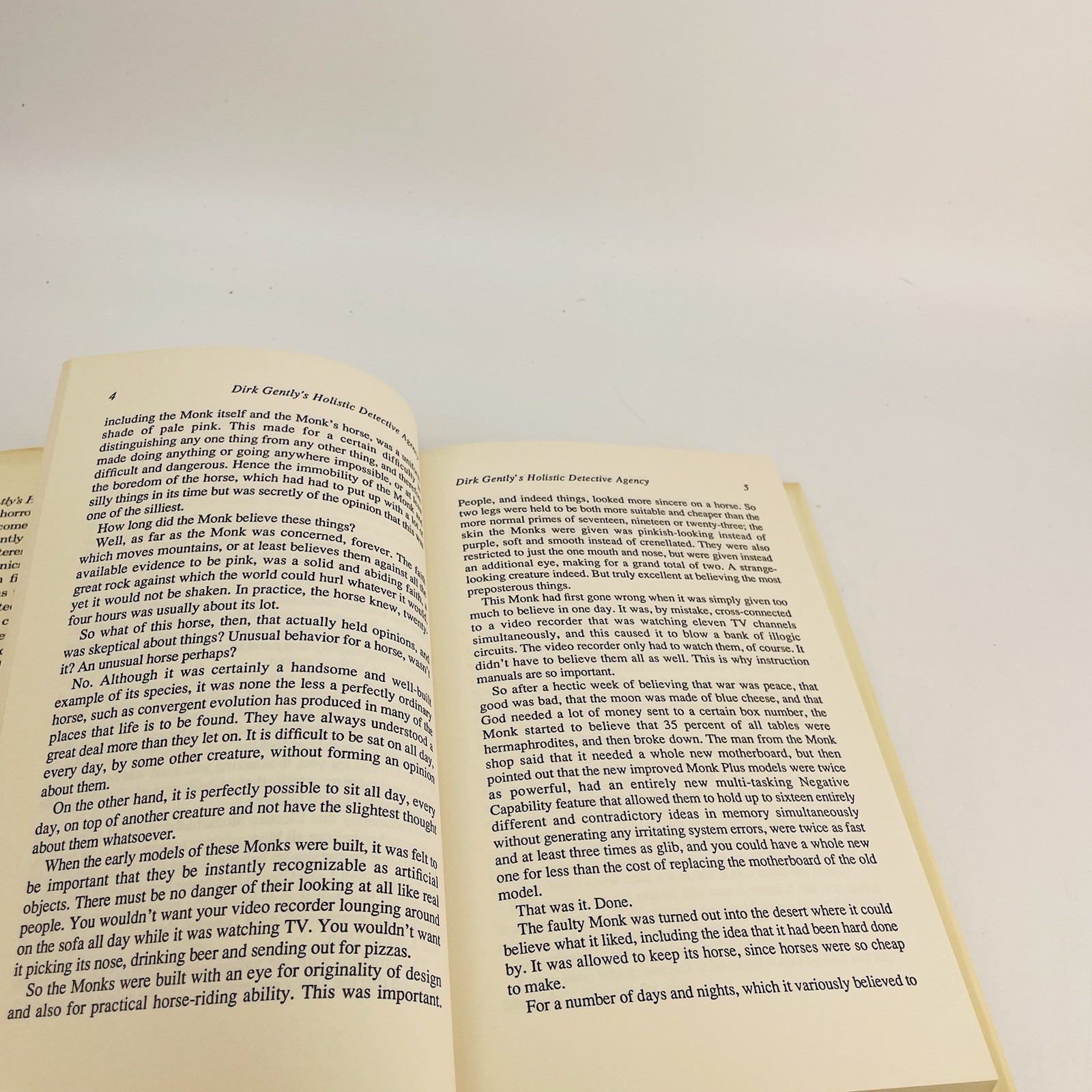 Douglas Adams’ Dirk Gently’s Holistic Detective Agency 1987 SIGNED HCDJ 1st Ed