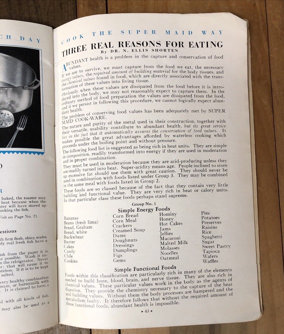 Vintage Cookbook 1930s Super Maid Aluminum Cookware Recipe Booklet Rockville IL
