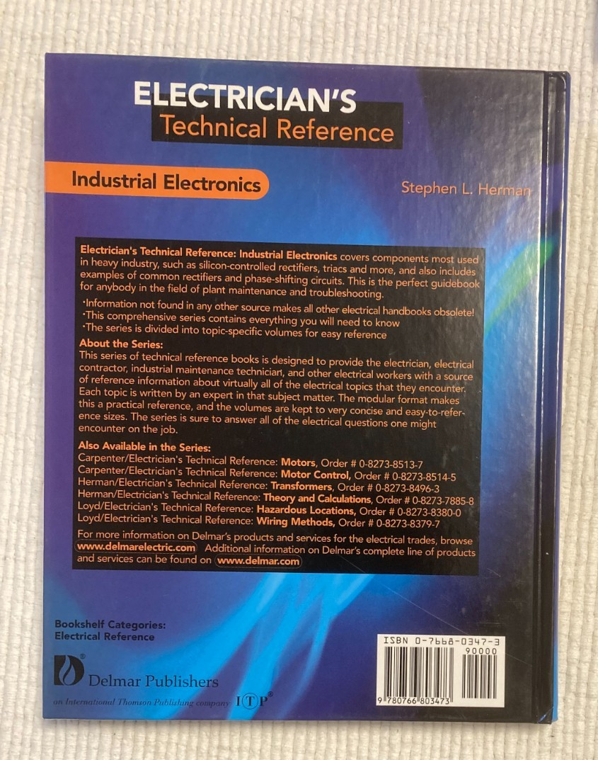 Lot 2 Electrician’s Technical Reference – Motors & Industrial Electronics 1998-9