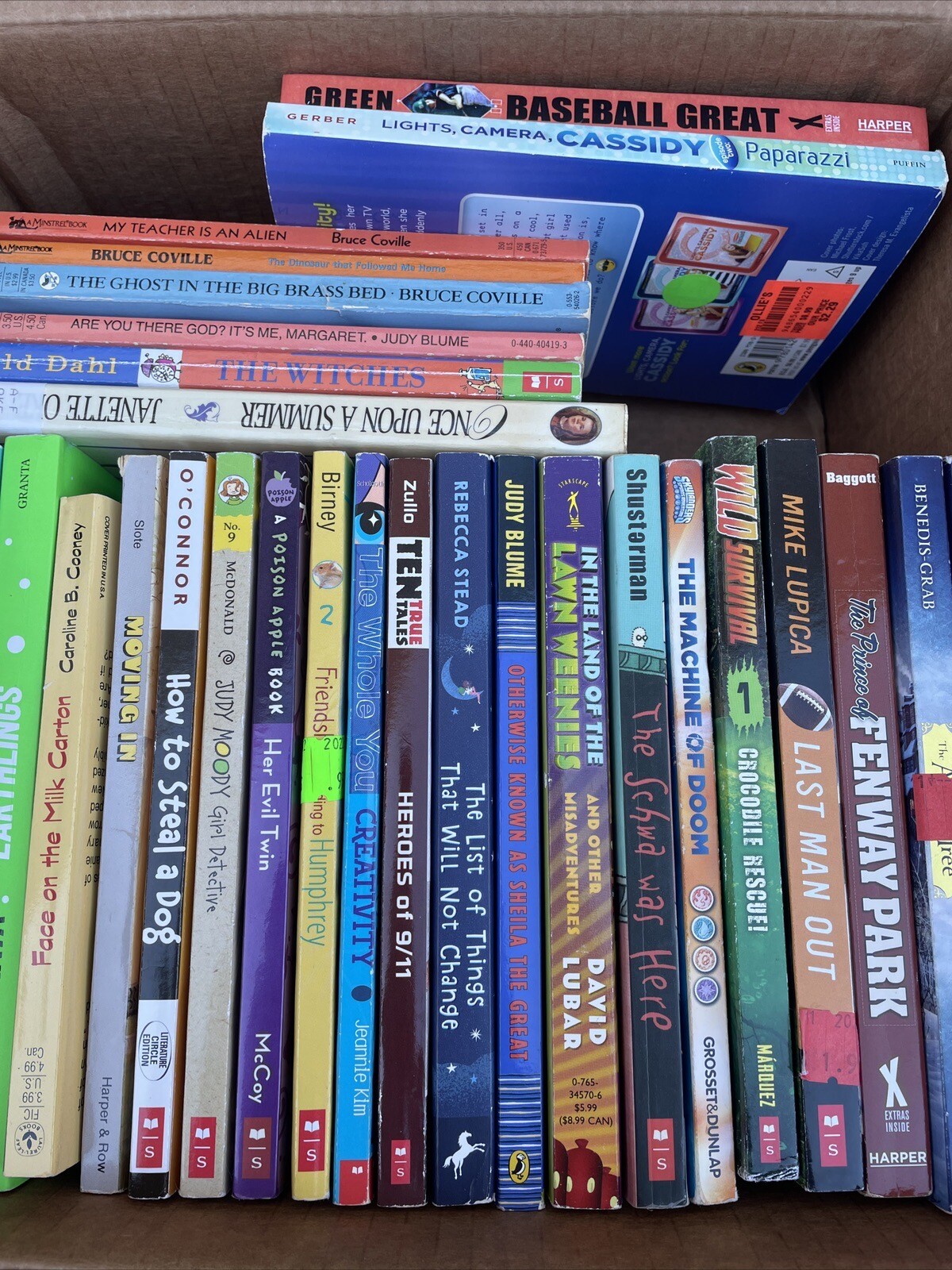 Middle School Children’s Book Lot Of 50 Assorted Ages 9 To 12 Very Good
