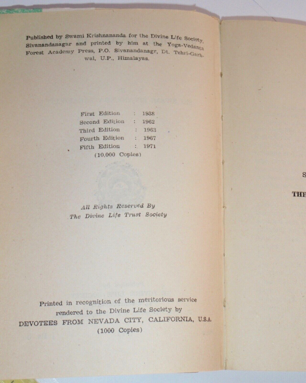 Practical Lessons In Yoga by Swami Sivananda 1971 The Divine Life Trust Society