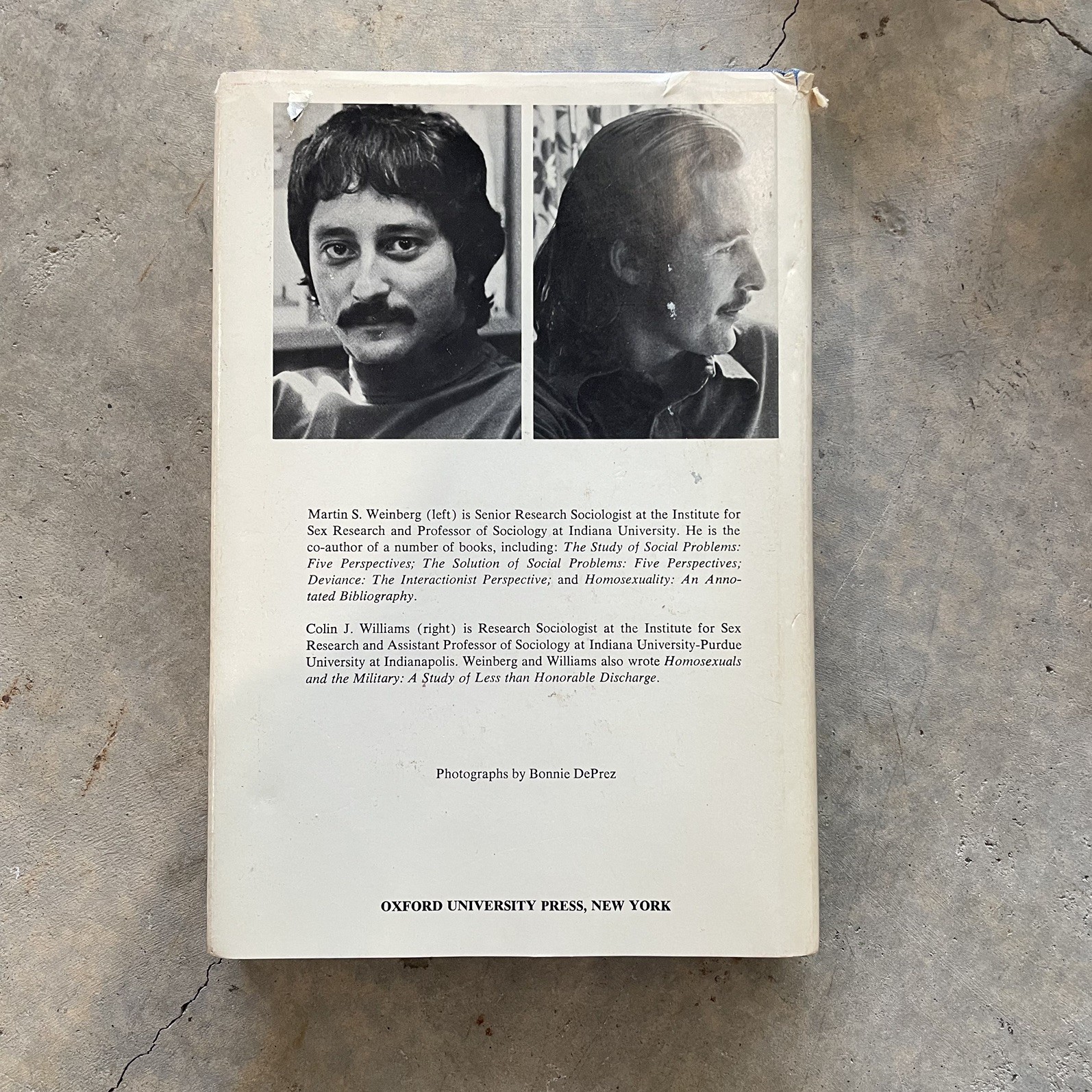 MALE HOMOSEXUALS; THEIR PROBLEMS AND ADAPTATIONS By Martin S Weinberg