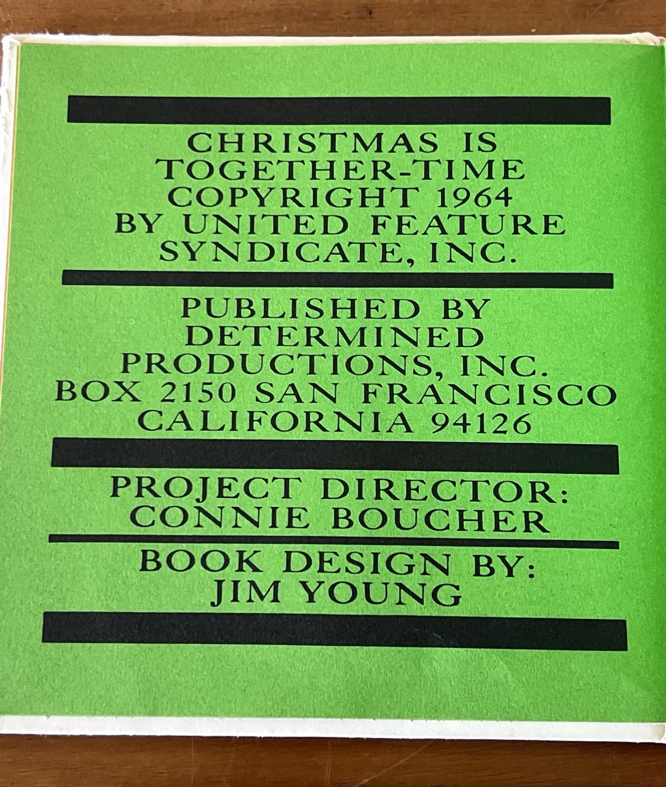 Vintage Peanuts Christmas Is Together-Time Hardcover Book 1964 Charles M. Schulz