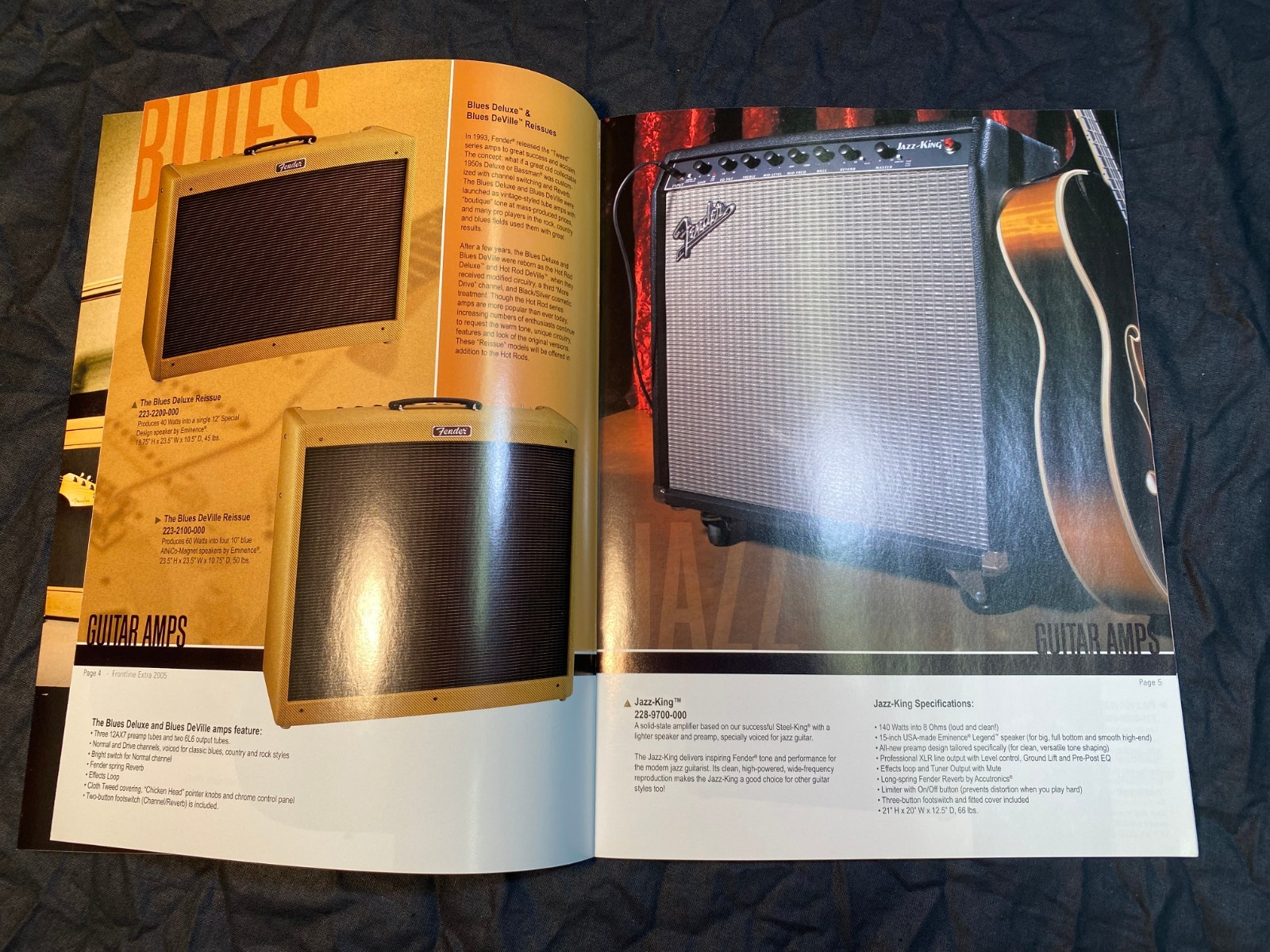 2005 Fender Frontline Extra Brochure Pamphlet John Mayer Stratocaster
