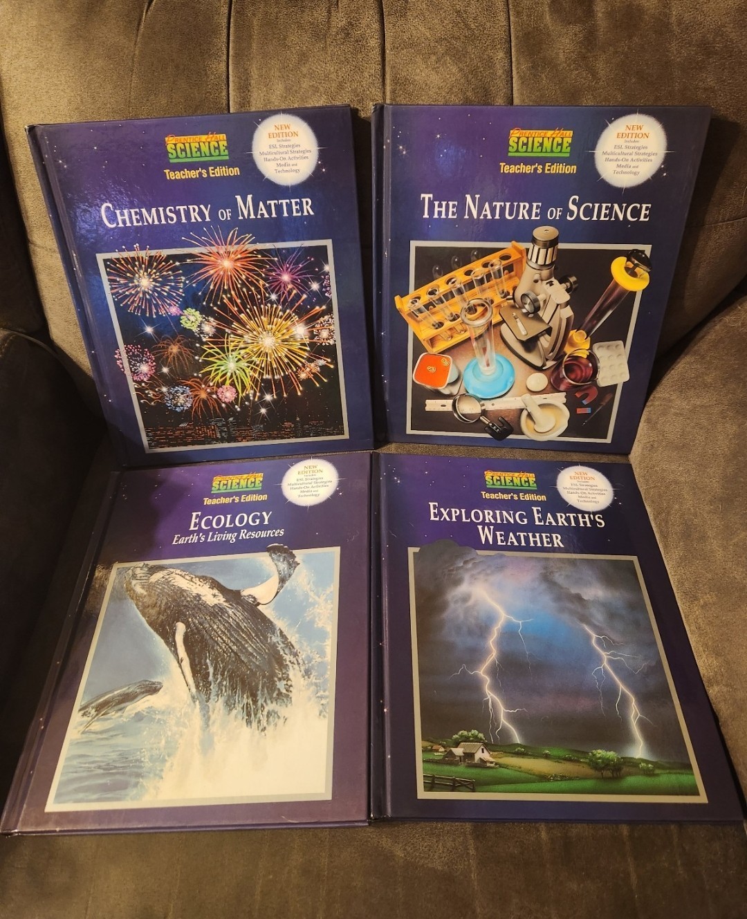 Teachers Edition Prentice-Hall Staff Hardcover Book Lot Science Earth Chemistry