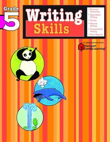 Writing Skills: Grade 5 (Flash Kids Harcourt Family Learning) – Paperback – GOOD