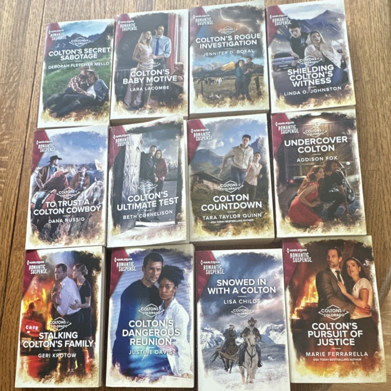 Harlequin Coltons of Colorado Romantic Suspense Paperback Book Set of 12